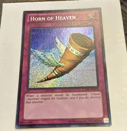 Yugioh LCYW-EN090 HORN OF HEAVEN Secret Rare UNL (M) - Image 1