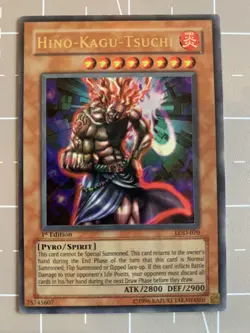 Yugioh Hino-Kagu-Tsuchi LOD-070 1. Editon Ultra Rare - Image 1
