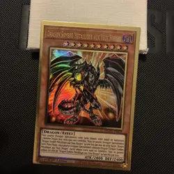CARTE Yu Gi Oh DRAGON SOMBRE METALLIQUE AUX YEUX ROUGES MGED-FR009 - Image 2