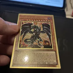 CARTE Yu Gi Oh DRAGON SOMBRE METALLIQUE AUX YEUX ROUGES MGED-FR009 - Image 4