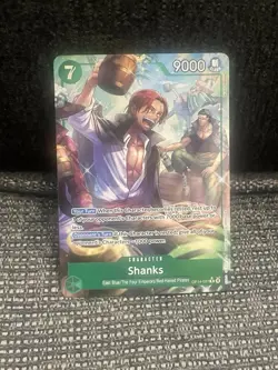 One Piece English OP14-027 Shanks R Alt Art The Azure Sea's Seven - Image 1