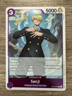 Sanji OP12-070 - One Piece TCG: Legacy of the Master - Rare Foil - English - Image 1