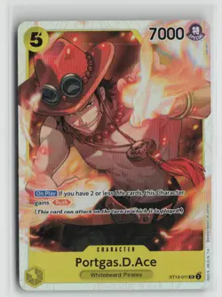 Portgas.D.Ace ST13-011 One Piece Ultra Deck: The Three Brothers SR NM English - Image 1