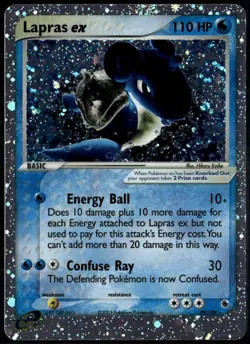 Lapras ex 99/109 Rare EX Ruby & Sapphire LP Pokemon Card - Image 1
