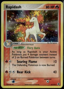 Rapidash 13/112 Holo Rare FireRed & LeafGreen MP Pokemon Card - Image 1