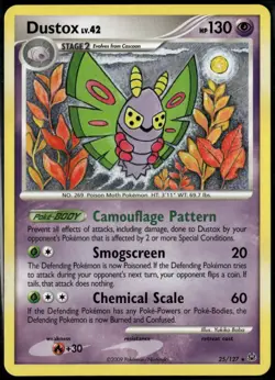 Dustox 25/127 Rare Platinum LP Pokemon Card - Image 1