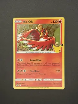 Ho-Oh - 001/025 - Holo Rare - Celebrations - Pokemon Card - NM - Image 3