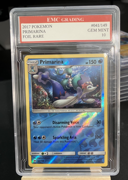 PRIMARINA 2017 HOLO FOIL #041/149 Pokemon Card GRADED 10 TCG CCG - Image 1