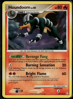 Houndoom 57/146 Uncommon Legends Awakened LP Pokemon Card - Image 1
