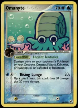 Omanyte 60/92 Common Legend Maker LP Pokemon Card - Image 1