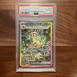 Leafeon EX Sir Illustration Prismatic Evolutions Card 144/131 PSA 10 Gem Mint - Image 1