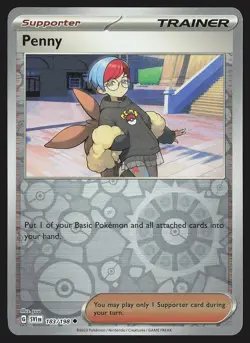 SV01: Scarlet & Violet Base Set Penny #183/198 Reverse Holo Pokemon Card - Image 1