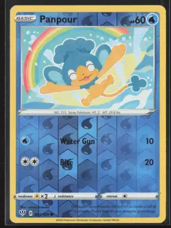 Panpour Common SWSH03: Darkness Ablaze 041/189 NM Pokemon Card Reverse Holo - Image 1