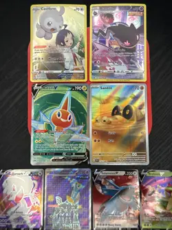 Pokemon TCG 8 Card Lot Trainer Gallery Illustration Rare Holo Waifu NM SWSH V - Image 1