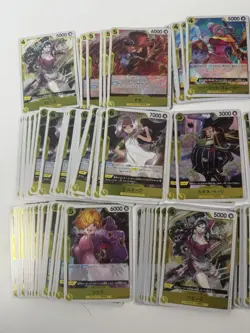 MASSIVE Yellow One Piece JP 147 Holo Card Lot - Image 2