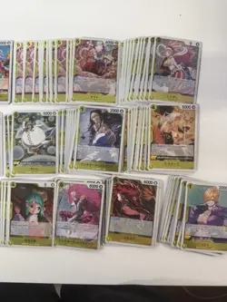 MASSIVE Yellow One Piece JP 147 Holo Card Lot - Image 3
