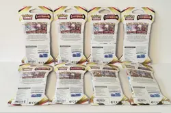 Lot 8 Pokemon Trading Card Game Sword & Shield Booster Packs 2022 NEW NIP - Image 2