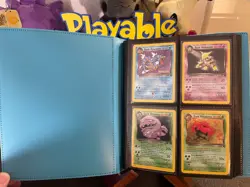 50 OG Team Rocket Cards in Binder! 4 Holos (Alakazam! Gyarados!) - No Dupes! - Image 1