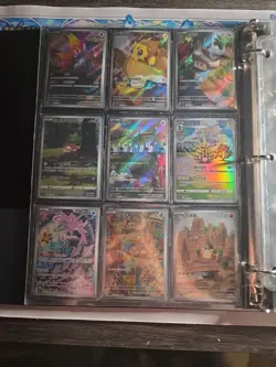 Pokemon Card Lot Binder V/VMAX IR Hits Ex 180 Cards NM Full Art - Image 2