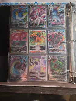 Pokemon Card Lot Binder V/VMAX IR Hits Ex 180 Cards NM Full Art - Image 4