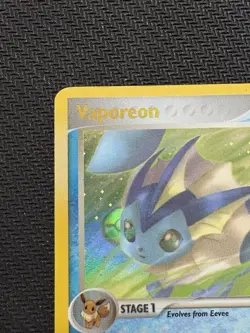 Pokemon TCG Vaporeon EX Unseen Forces 19/115 Reverse Holo Stamped 2005 Card - Image 2