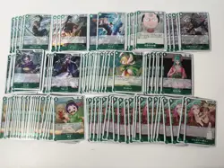 MASSIVE Green One Piece JP 95 Card Lot - Image 1