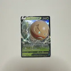 HISUIAN ELECTRODE V SWSH294 FULL ART UR HOLO FUSION STRIKE POKEMON CARD TCG￼ - Image 1