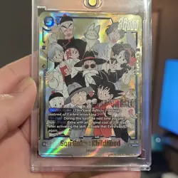 Bandai Dragon Ball Super Card Game Son Goku Childhood SCR Saiyan FB06-119 Holo - Image 1