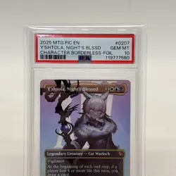 MTG Final Fantasy Borderless Foil Card #0207 Y'shtola Night's Blessed PSA 10! - Image 3