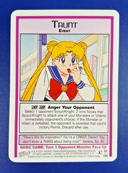 Taunt #55 - Premier Unlimited, Sailor Moon CCG card (2000 Dart) Base TCG - Image 1