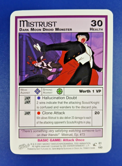 Mistrust #81 - Premier Unlimited, Sailor Moon CCG card (2000 Dart) Base TCG - Image 1