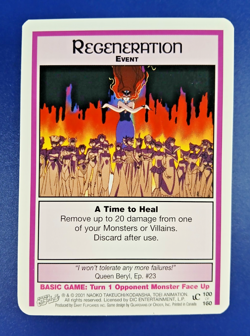 Regeneration #100 - Premier Unlimited, Sailor Moon CCG card (2000 Dart) Base TCG - Image 1