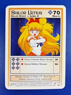 Sailor Venus lvl 2 #118 - Premier Unlimited, Sailor Moon CCG card (2000 Dart) - Image 1