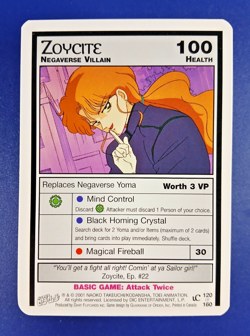 Zoycite #120 - Premier Unlimited, Sailor Moon CCG card (2000 Dart) Base TCG - Image 1