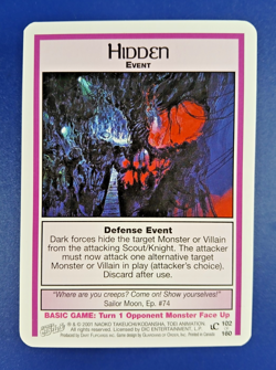 Hidden #102 - Premier Unlimited, Sailor Moon CCG card (2000 Dart) Base TCG - Image 1