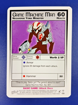 Game Machine Man #10 - Premier Unlimited, Sailor Moon CCG card (2000 Dart) TCG - Image 1