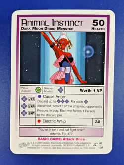 Animal Instinct #33 - Premier Unlimited, Sailor Moon CCG card (2000 Dart) TCG - Image 1