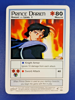 Prince Darien #113 - Premier Unlimited, Sailor Moon CCG card (2000 Dart) TCG - Image 1
