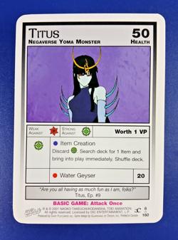 Titus #6 - Premier Unlimited, Sailor Moon CCG card (2000 Dart) Base TCG - Image 1