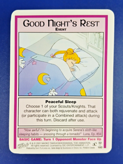 Good Night's Rest #50 - Premier Unlimited, Sailor Moon CCG card (2000 Dart) TCG - Image 1