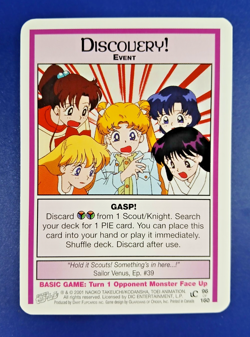 Discovery! #96 - Premier Unlimited, Sailor Moon CCG card (2000 Dart) TCG - Image 1
