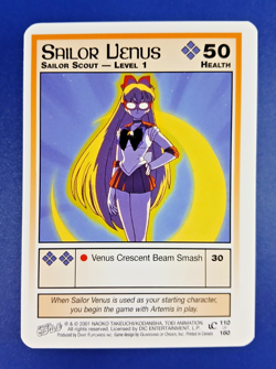 Sailor Venus lvl 1 #110 - Premier Unlimited, Sailor Moon CCG card (2000 Dart TCG - Image 1