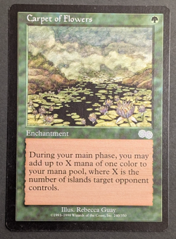MTG Card - 1x Carpet of Flowers - Urza's Saga - NM Vintage - Magic The Gathering - Image 1