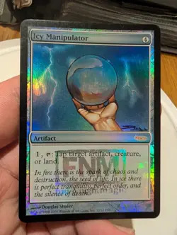 Magic: The Gathering Icy Manipulator Foil FNM Promos Artifact Promo 12/12 - Image 1