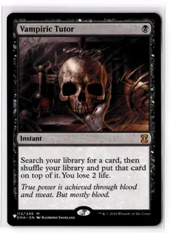Vampiric Tutor 112/249 The List Reprints Normal MP - Image 1