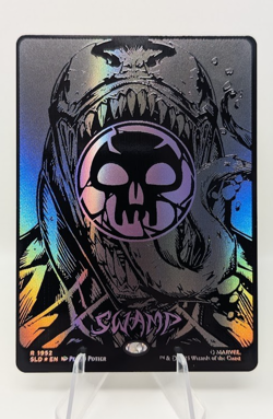 MTG Secret Lair - Raised Foil Full-Art - Swamp Mana Symbiote Venom Spider-Man - Image 1