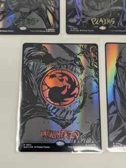 MTG Secret Lair x Marvel Spider-Man Mana Symbiote Raised Foil, 1 of Each Land - Image 2
