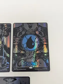 MTG Secret Lair x Marvel Spider-Man Mana Symbiote Raised Foil, 1 of Each Land - Image 4
