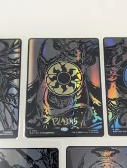 MTG Secret Lair x Marvel Spider-Man Mana Symbiote Raised Foil, 1 of Each Land - Image 5