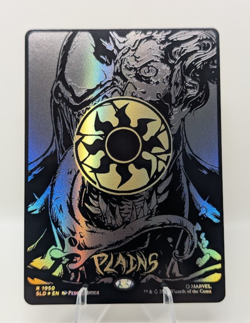 MTG Secret Lair - Raised Foil - Plains Mana Symbiote Venom Spider-Man - Image 1